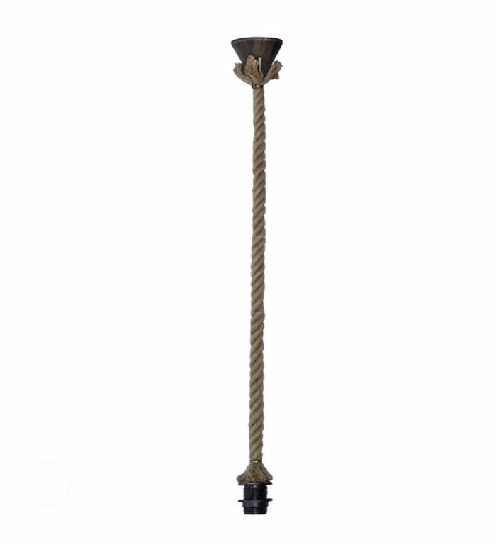 Heronia E/27K ROPE RING 1L UT-BR Kremasto Fotistiko Orofis Monofoto E27 Bronze 80cm 31-0954